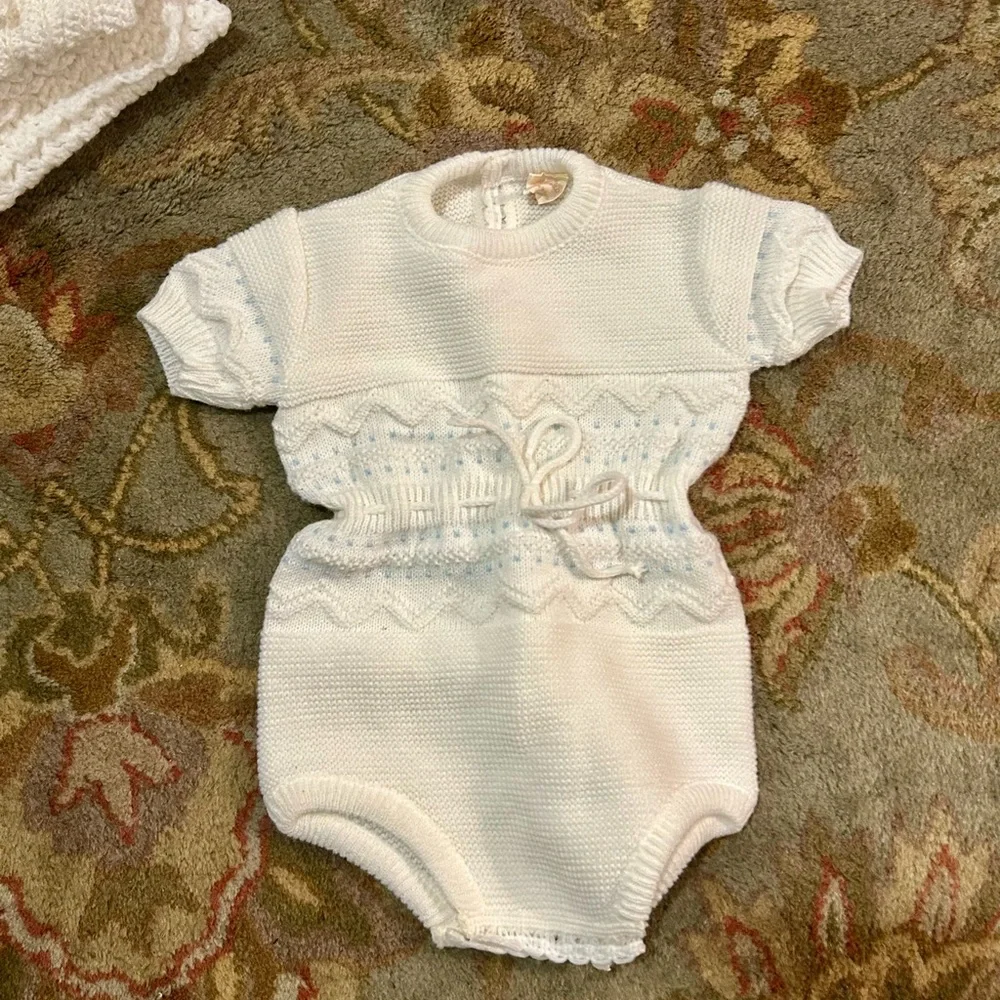Vintage 6pc 3-9mth handmade set - Picture 3 of 7
